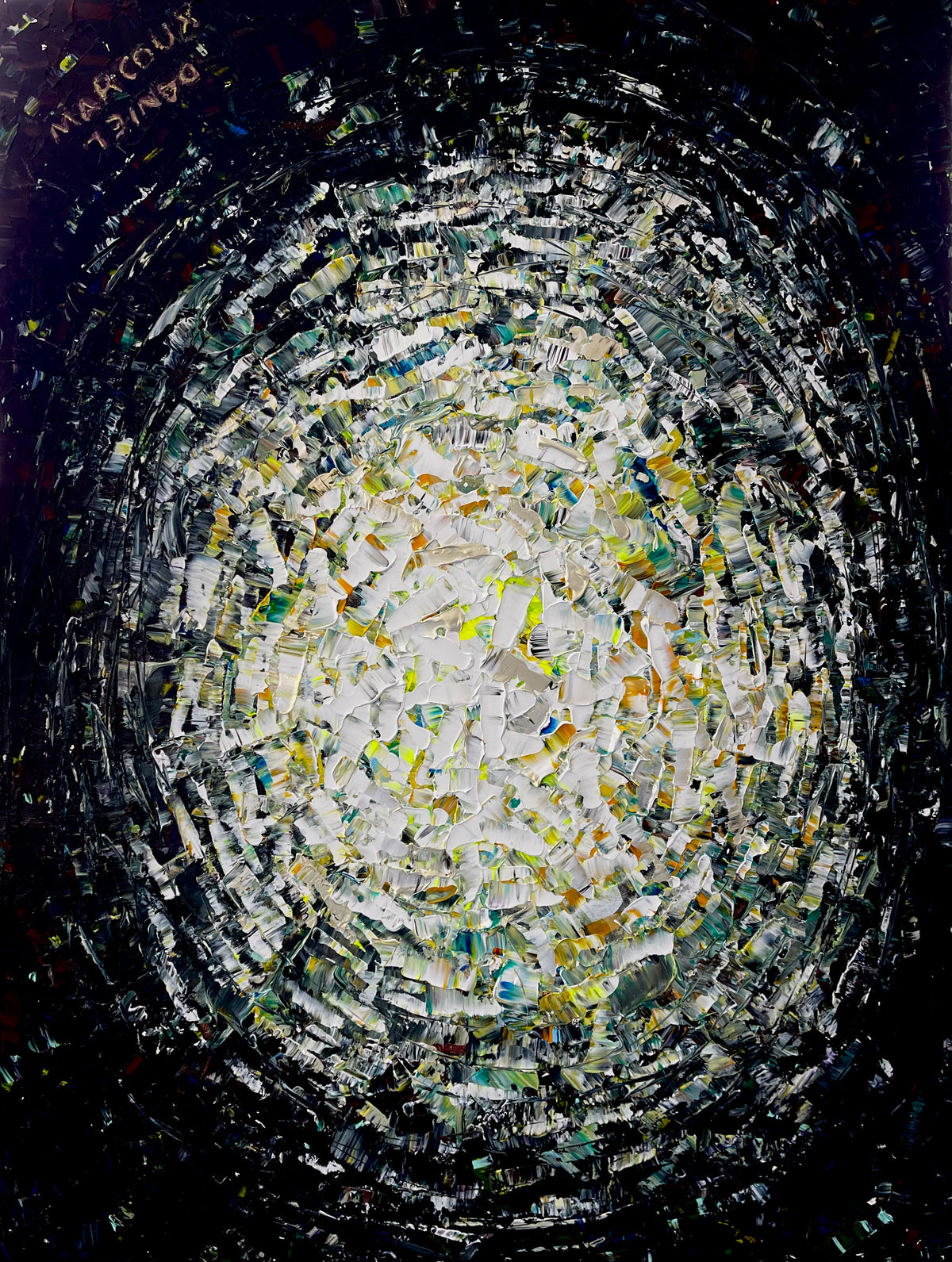 Inner Light #3, vue d’ensemble de la toile abstraite de Daniel Marcoux