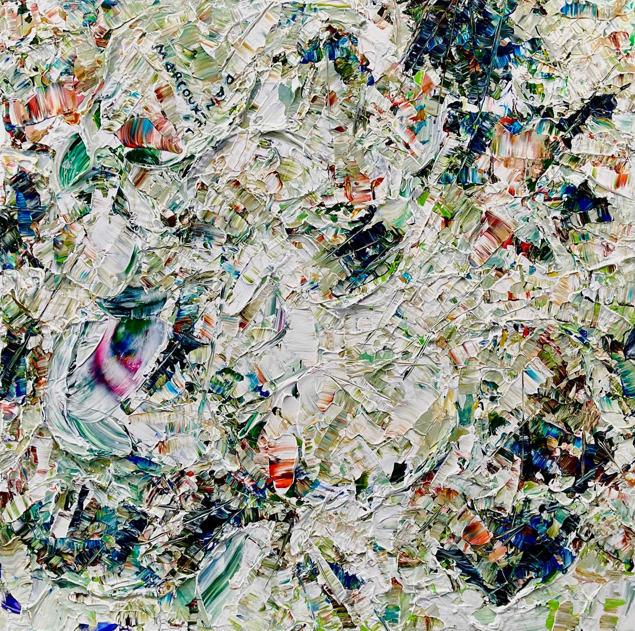 Skadi ou la persistence de la lumière dans les choses brisées — Toile originale de Daniel Marcoux, 30x40 pouces, 2026